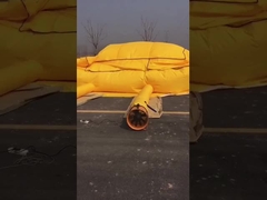 Uso del cojín de aire de salvamento y inflación del cojín de aire de salvamento