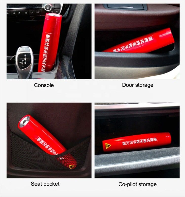 Portable Mini Aerosol Foam Fire Extinguisher 8 Bar For Vehicle