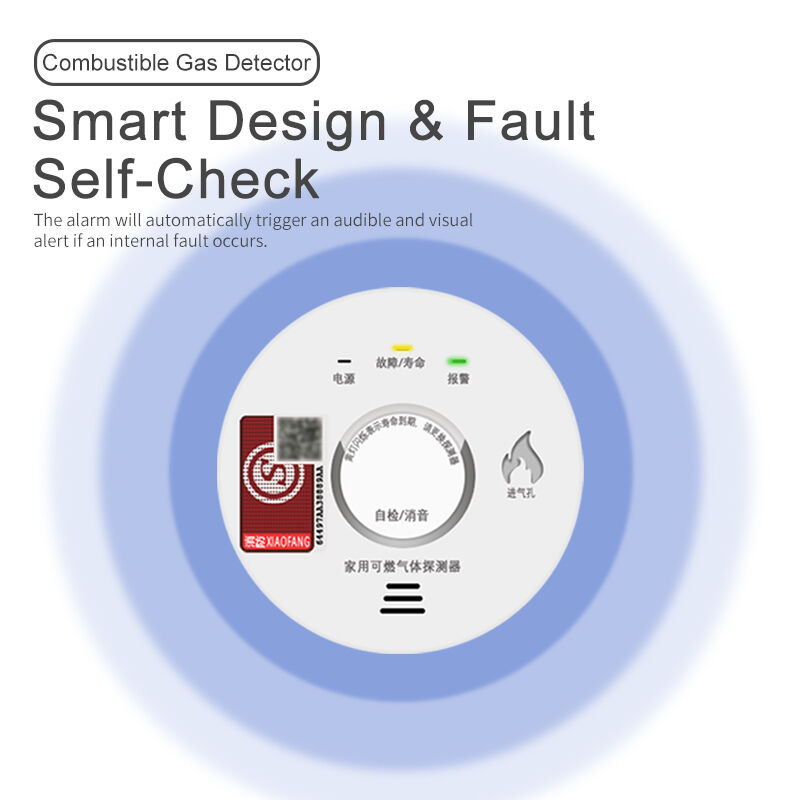 Professional Household Natural Gas Gas Leakage Alarm Device LZ-3952 High Sensitivity Sound Light Alarm Wall Mounted 5 Year Sensor Lifespan