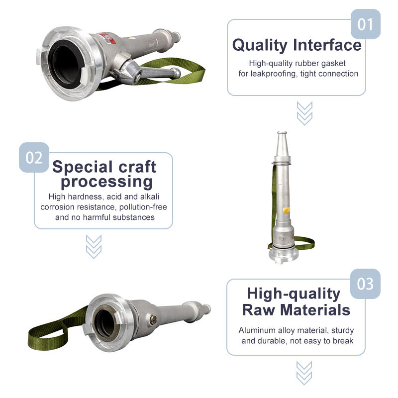 Premium Aluminum Fire Fighting Irrigation Water Gun Switchable Spray / Jet Leak Proof Corrosion Resistant