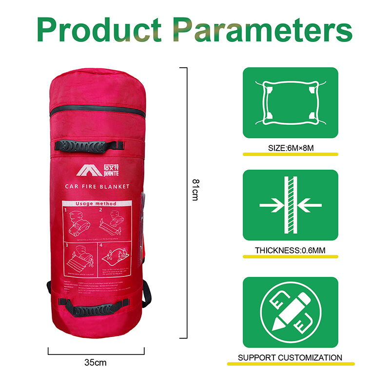 High Silica Fire Blanket 6x8m BS EN 13501-1 Certified 1200°C Reusable For Gas Station Parking Tunnel