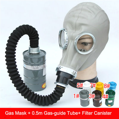 Máscara de gas para respiradores de cara completa con filtros dobles