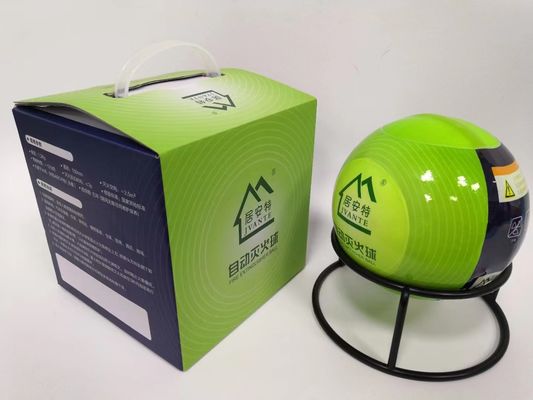 1.2KG bola de fuego、bola de fuego de polvo seco、apoyo del cinturón、verde.Apagar un incendio\incendio de clase de supresión de incendios A/B/C/D/E/F