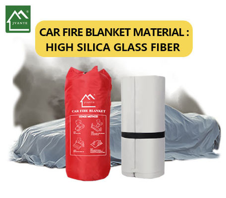 600 g/m2 de fibra de vidrio de alta silicona mantel a prueba de fuego protección de seguridad para automóviles