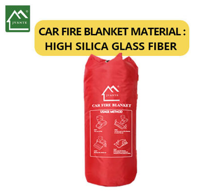 Cubierta de fuego industrial de fibra de vidrio de alto silicona para uso automotriz