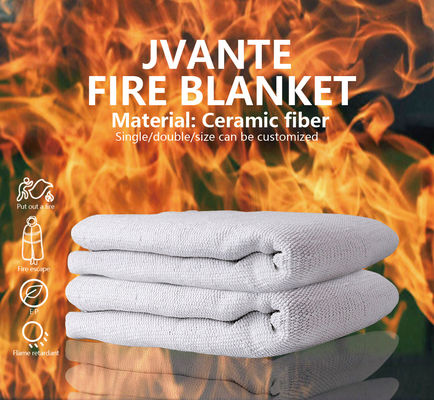Cubierta de fuego de fibra cerámica Jvante 1m*2m 2m*2m o cubierta de fuego de fibra cerámica de alta temperatura personalizable