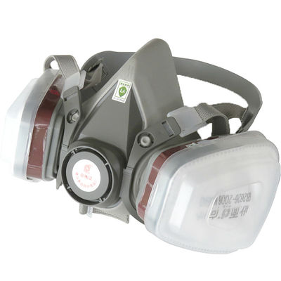 Respirador de silicona grigio KN95 reutilizable para la protección contra el polvo y la función de la máscara de gas