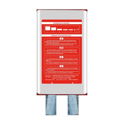 Caja manta de fuego de fibra de vidrio 1.2m*1.2m Color: blanco Cinta azul Material de fibra de vidrio