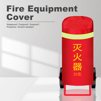 Funda para extintor de incendios, capacidad de 8 kg, tela Oxford roja, a prueba de sol y polvo, funda protectora para extintor de polvo seco montado en vehículos
