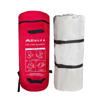 Cubierta de fuego de fibra de vidrio JAT-301 6x8m 550gm Resistente a altas temperaturas 500-700°C Para seguridad de emergencia industrial de laboratorio de cocina